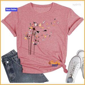 Soft Graphic T-Shirt for Women, Relaxed Fit, Short Sleeve, Casual Top
